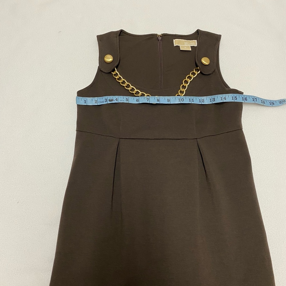 Michael Kors brown sheath jumper sleeveless dress - Picture 3 of 7